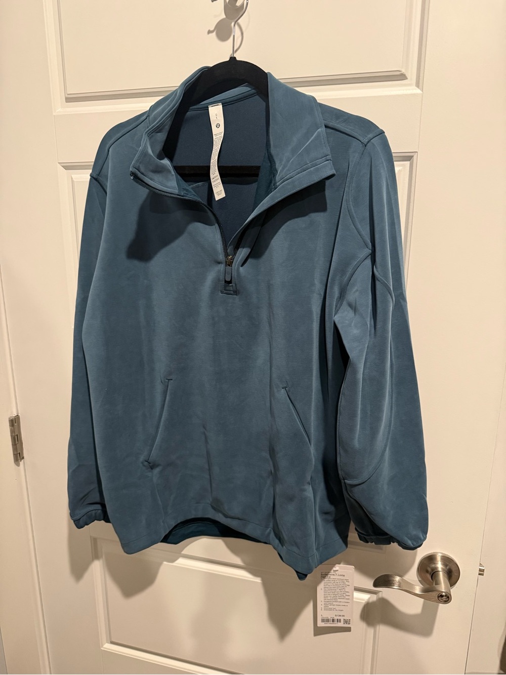Lululemon Teal Blue Quarter-Zip Pullover Sweater
